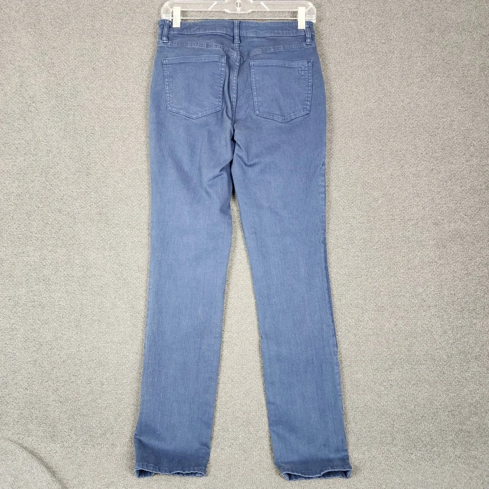 Tory Burch Straight Leg Jeans Blue Denim Womens Size 28 Style 20151209‎ Mid Rise